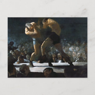 Boxklubgemälde von George Bellows Postkarte