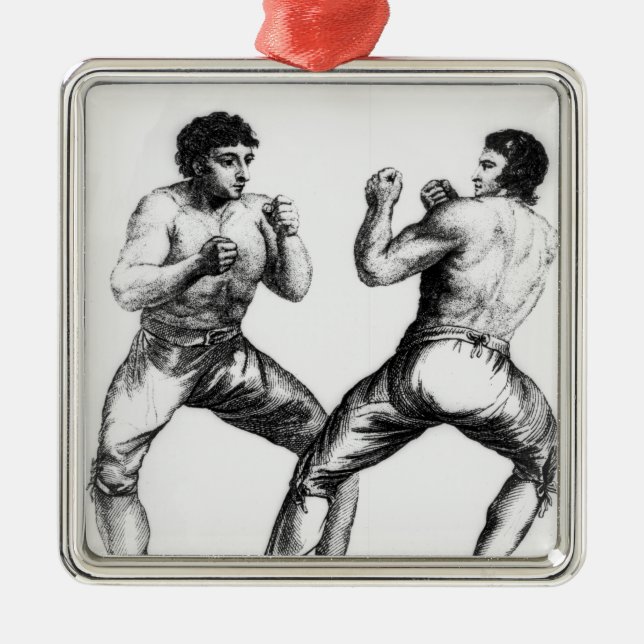 Boxmatte Silbernes Ornament (Vorne)