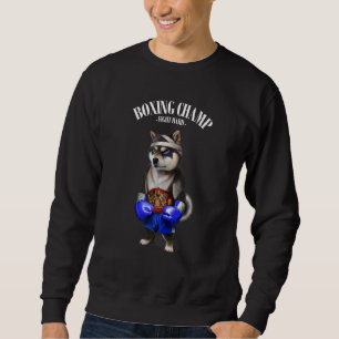 Boxmeister Black Shiba Hundekämpfer 1 Sweatshirt