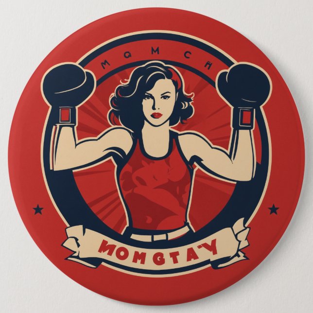 Boxmeister Button (Vorderseite)
