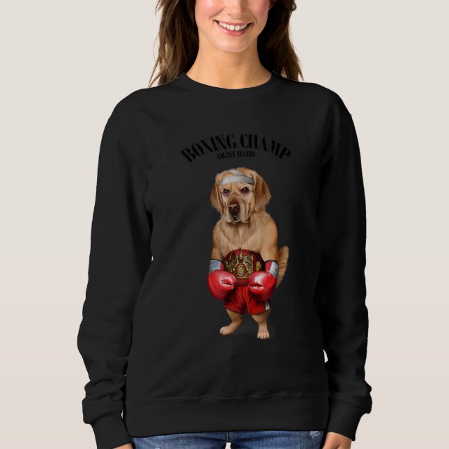 Boxmeister Golden Retriever Hundekämpfer 1 Sweatshirt (Vorderseite)