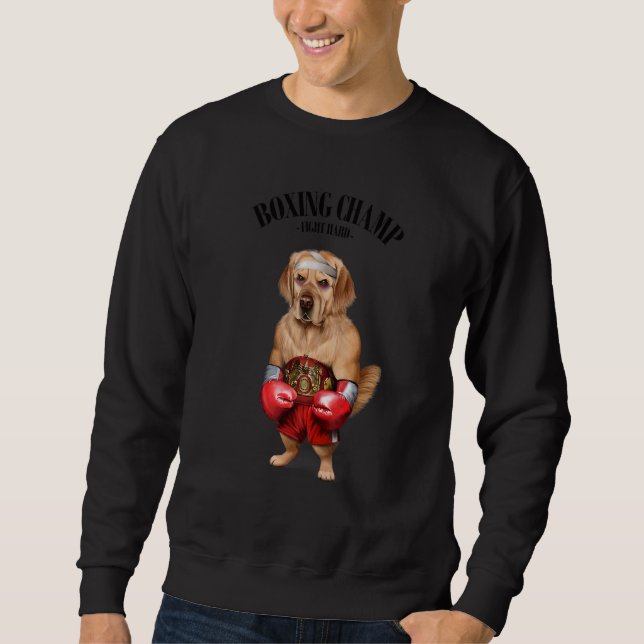 Boxmeister Golden Retriever Hundekämpfer 1 Sweatshirt (Vorderseite)