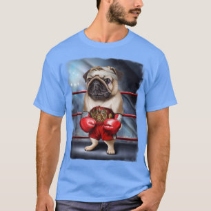 Boxmeister Mops Hundekämpfer T-Shirt