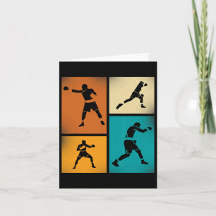 Boxmeister Silhouette Retro Style Art Karte