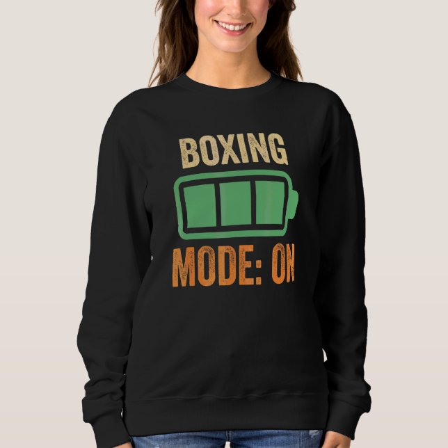 Boxmodus bei Batterie-Design Sweatshirt (Vorderseite)