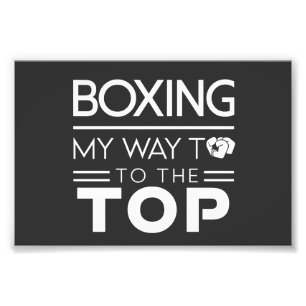 Boxmotivationszitat Fett Minimal Typografie Fotodruck