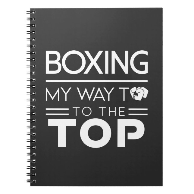 Boxmotivationszitat Fette Minimale Typografie Notizblock (Vorderseite)