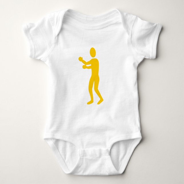 Boxnummer: orange baby strampler (Vorderseite)