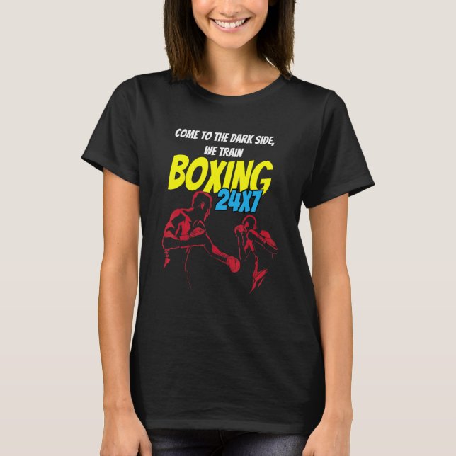 Boxquote Vintager Boxer Boxhandschuhe T-Shirt (Vorderseite)