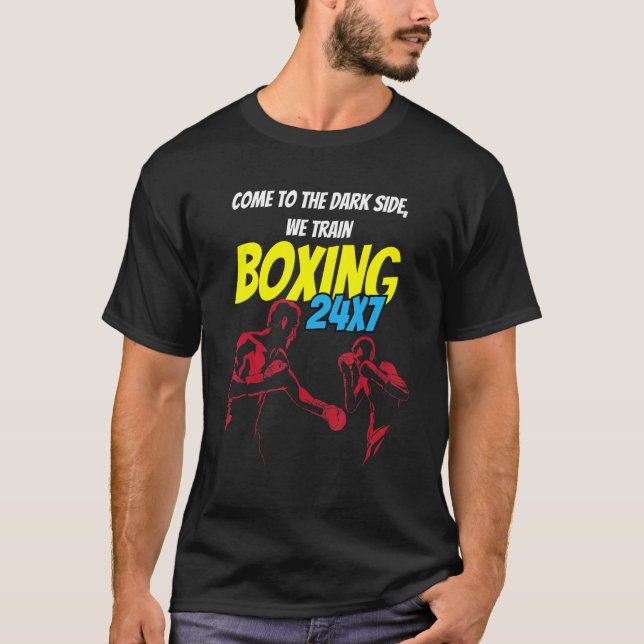Boxquote Vintager Boxer Boxhandschuhe T-Shirt (Vorderseite)