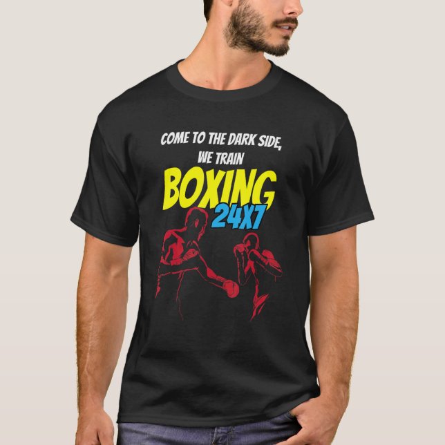 Boxquote Vintager Boxer Boxhandschuhe T-Shirt (Vorderseite)