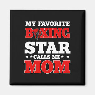 Boxring Gloves Boxer Mama Coach Muttertag Magnet