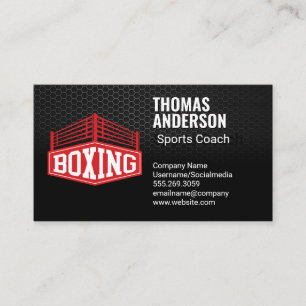 Boxring Wettbewerbssport Visitenkarte