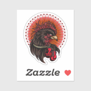 Boxrooster Aufkleber