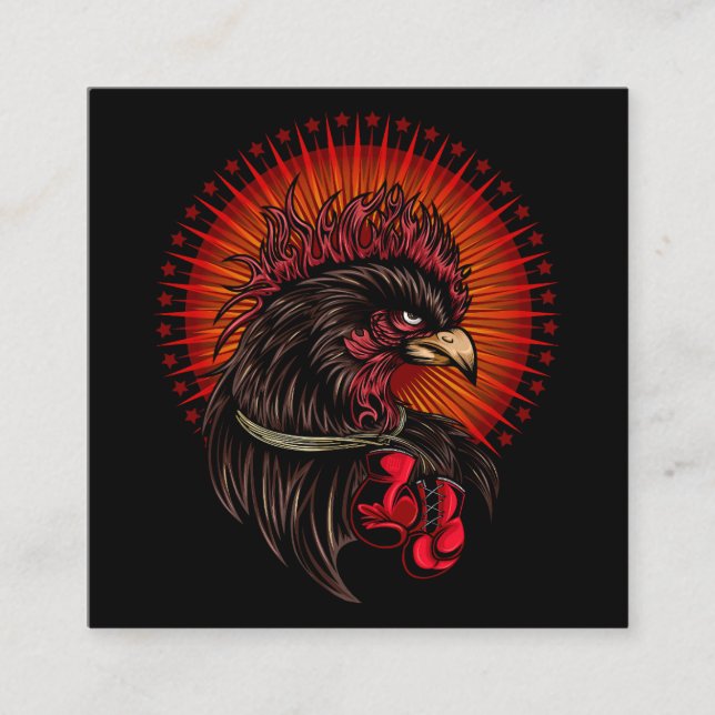 Boxrooster Begleitkarte (Vorderseite)