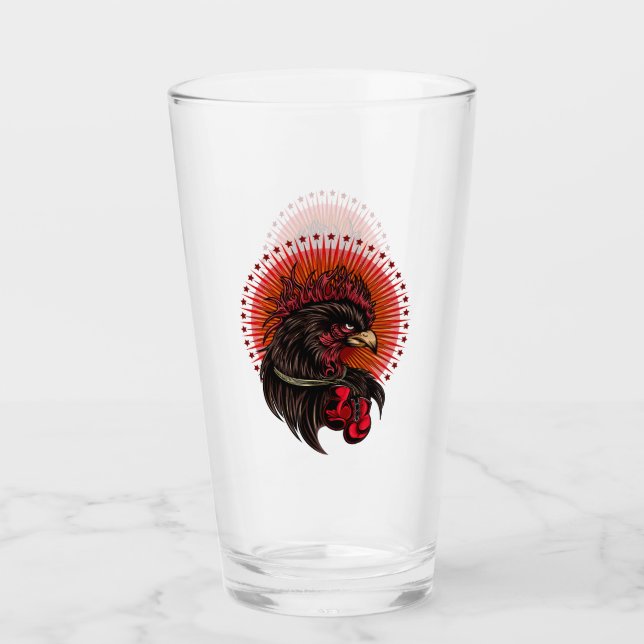 Boxrooster Glas (Vorderseite)