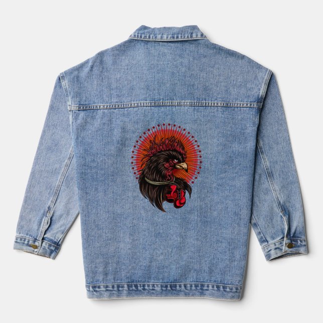 Boxrooster Jeansjacke (Rückseite)
