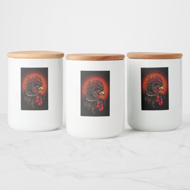 Boxrooster Lebensmitteletikett (Flaschen)