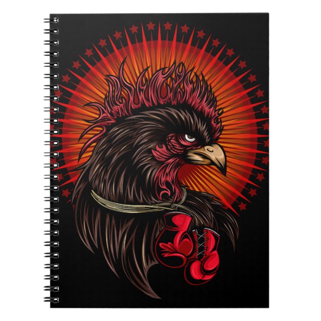 Boxrooster Notizblock (Vorderseite)