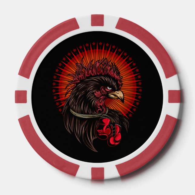 Boxrooster Pokerchips (Vorderseite)