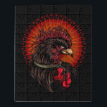 Boxrooster Puzzle<br><div class="desc">Original Vektorkunst eines Boxhahns.</div>
