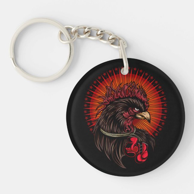 Boxrooster Schlüsselanhänger (Vorderseite)