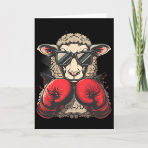 Boxschaf Lamm Boxhandschuhe Kickboxen Lustiger B Karte