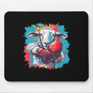 Boxschaf Lamm Boxhandschuhe Kickboxen Lustiger B Mousepad