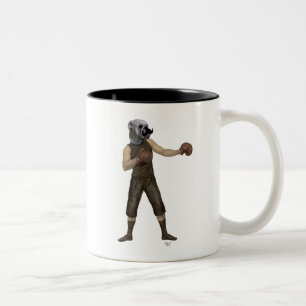 Boxschiff Bulldog Full Zweifarbige Tasse