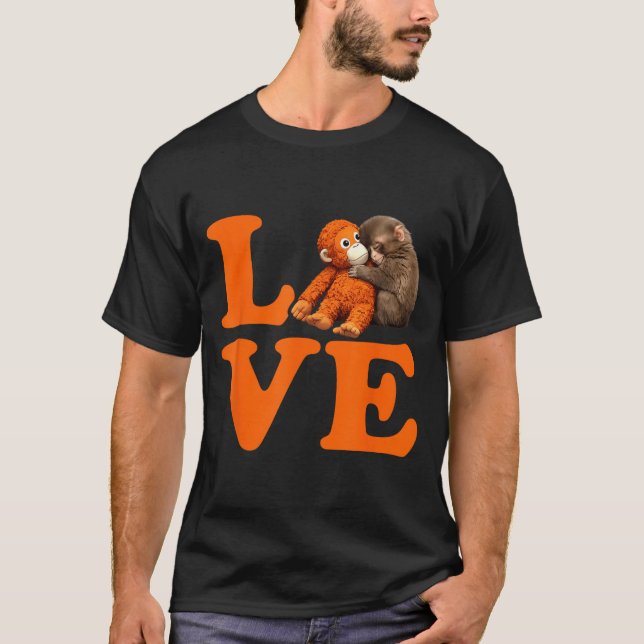 Boxschlag süßer Affe  T-Shirt (Vorderseite)