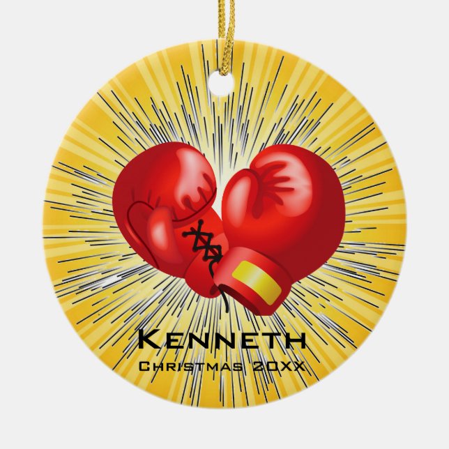 Boxschmuck Keramikornament (Vorne)