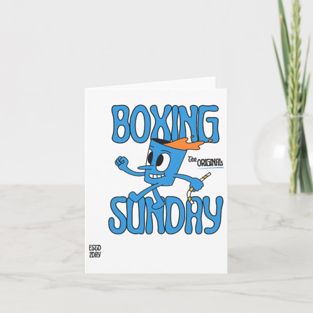 Boxsonntag Knockout Punch Schwergewicht Champion Karte (Vorderseite)
