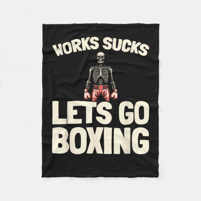Boxsparring - Gloves Fighter Boxer Fleecedecke (Vorderseite)