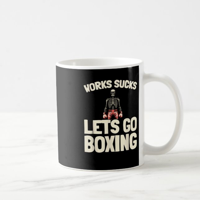 Boxsparring - Gloves Fighter Boxer Kaffeetasse (Rechts)
