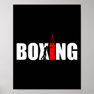 Boxsport-Liebhaber Fitnessstudio Boxer Kickboxen K Poster