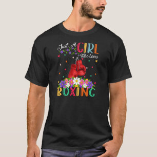 Boxsport nur ein Mädchen, das Boxen Lieben T-Shirt