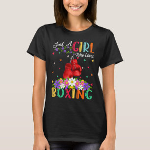 Boxsport Nur ein Mädchen, das Boxen liebt T-Shirt