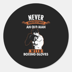 Boxsportler Fan Boxer Comt Sport Kickboxen Alt Runder Aufkleber