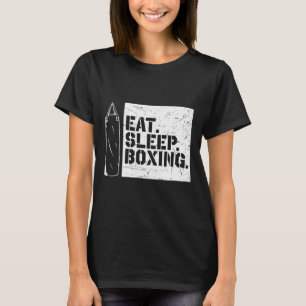 Boxtag essen Sleep Boxen Wiederholen Funny Boxing  T-Shirt