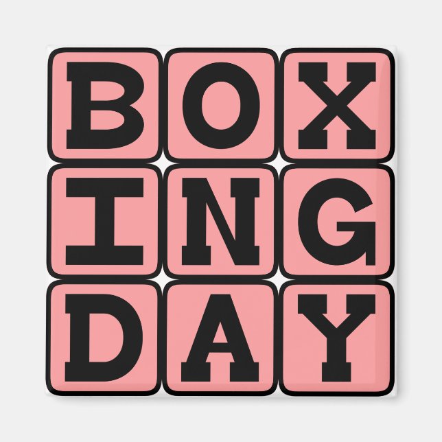 Boxtag, Großbritannien und Kanada Magnet (Vorne)