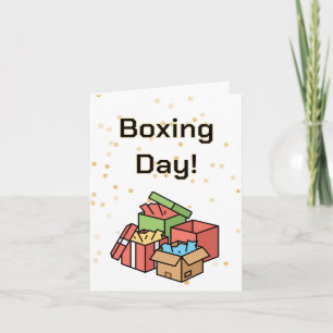 Boxtag, Herz, volle Grußkarte Feiertagskarte