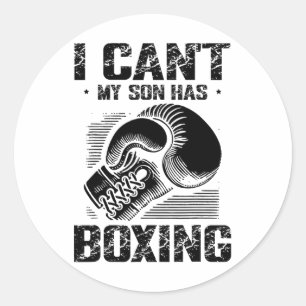 Boxtag Liebe Boxtraining Coach Fighter 4 Runder Aufkleber