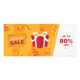 Boxtag mit exklusiven Geschenkgutscheinen Werbekarte