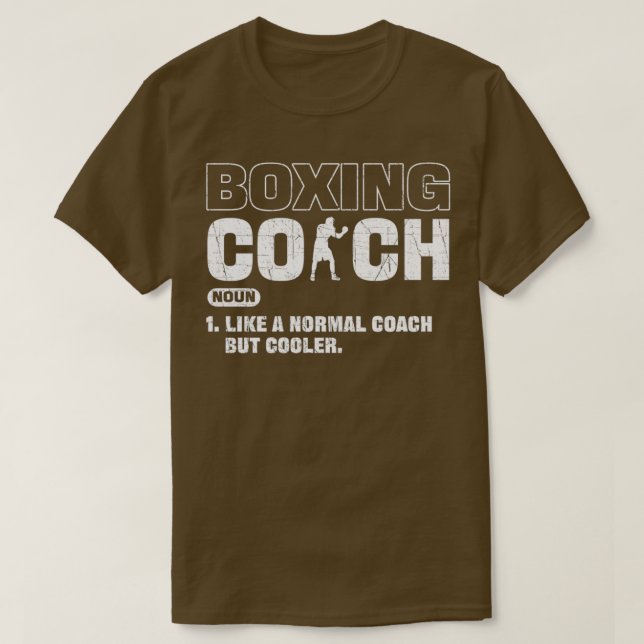 Boxtrainer wie ein normaler Coach, aber Cooler T-Shirt (Design vorne)