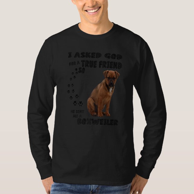 Boxweiler Quote Mama Box Rotty Vater Print Boxer R T-Shirt (Vorderseite)