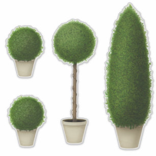 Boxwood Topiary Collection Aufkleber