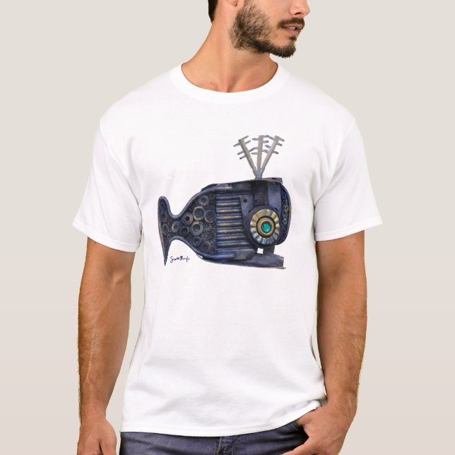 Boxy Blauwal-Kleidung T-Shirt (Vorderseite)