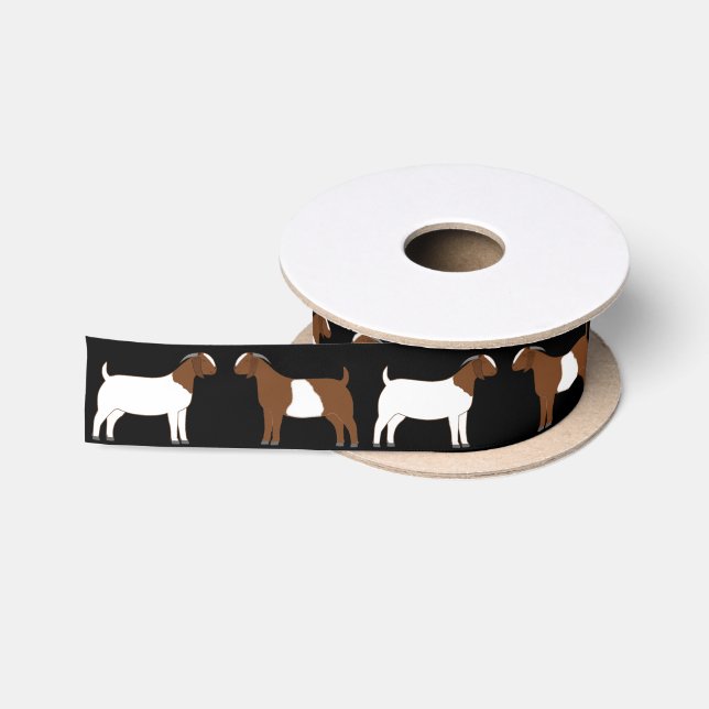 Boxziegenfarm Black Satinband (Spule)