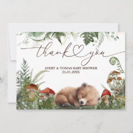 Boy Adventure Woodland Greenery Dankeskarte