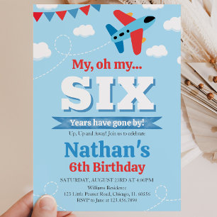 Boy Airplane Geburtstag Einladung